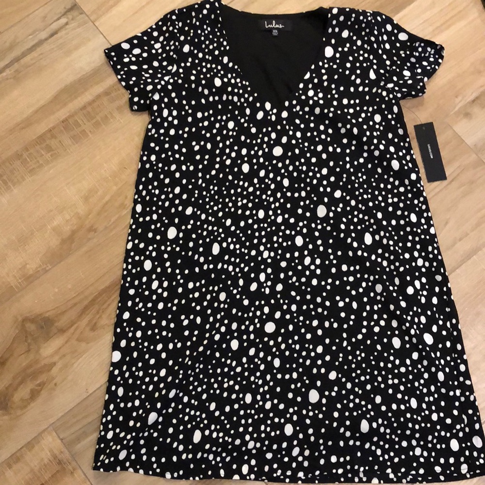 CUTE black & white polka dot dress!!